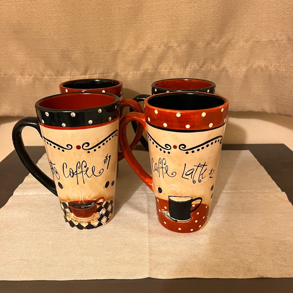 Certified International Coffee Cafe set of 4 - Picture 2 of 8
